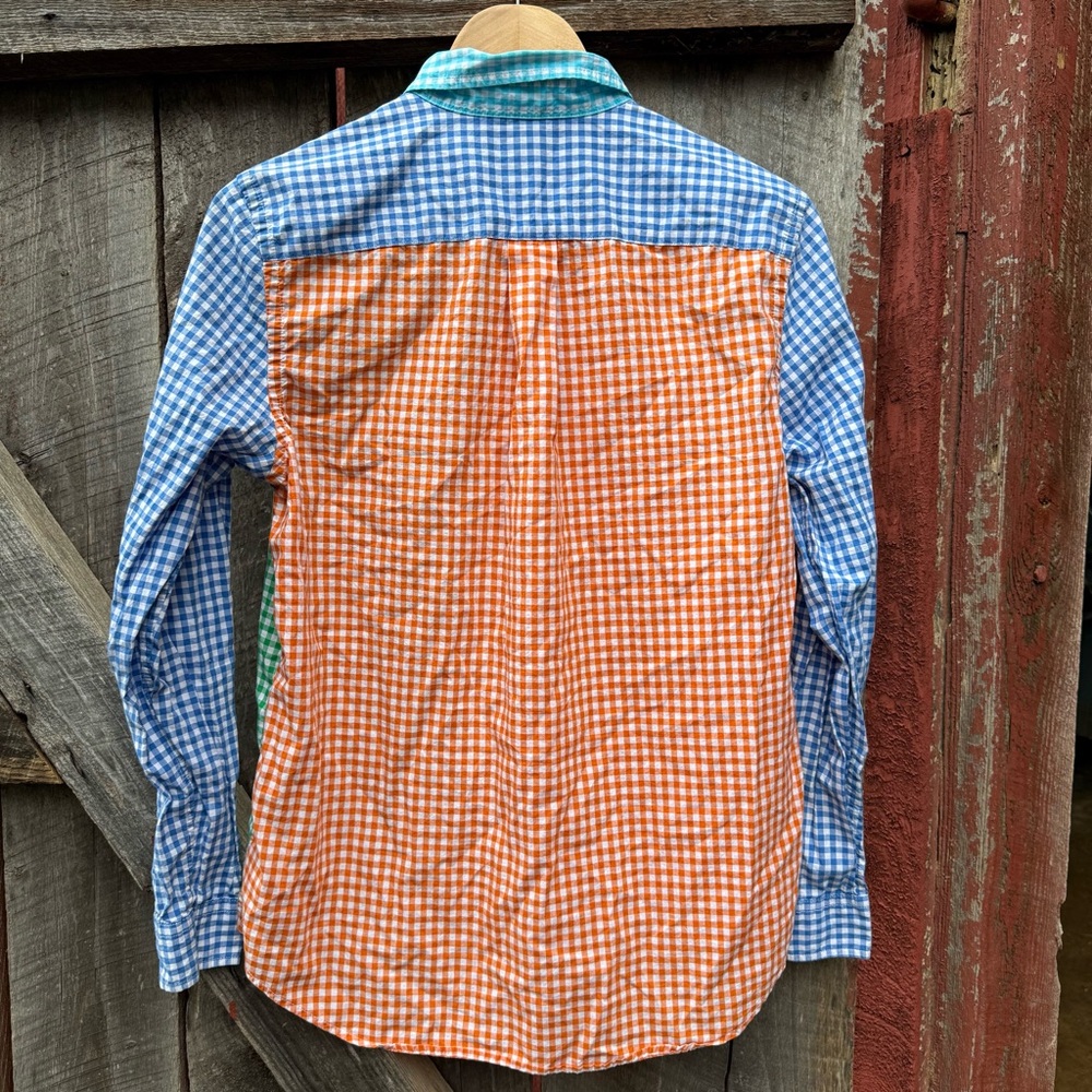 Ralph Lauren Boys Multicolor Gingham Button Down Shirt - Picture 3 of 4